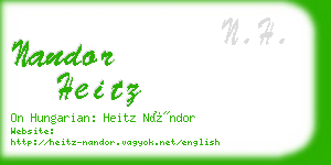 nandor heitz business card